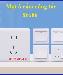 ổ cắm điện công tắc điện mặt vuông 86x86mm